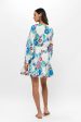 Oliphant Long Sleeve Flirty Short Dress in Monet Online Sale