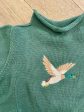 A Soft Idea Roll Neck Sweater in Green with Mallard Hot on Sale