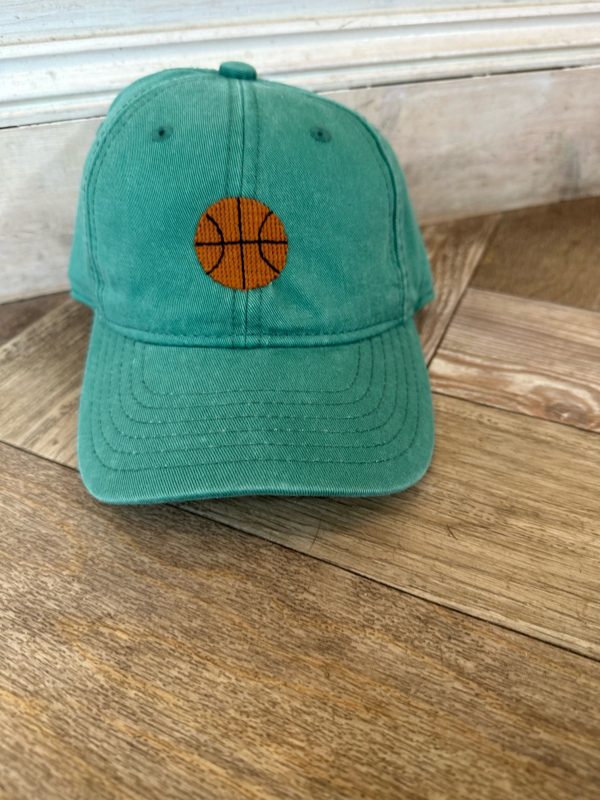 Harding Lane Kids Basketball Hat in Moss Green Online Sale