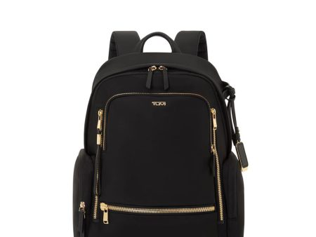 Tumi Voyageur Celina Backpack- Black Gold on Sale