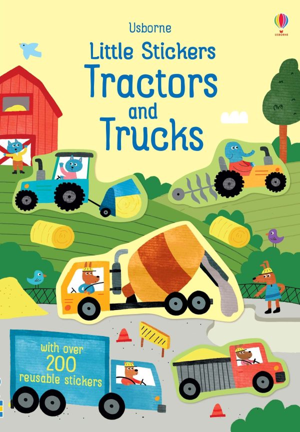 Usborne Little Stickers Tractors and Trucks Book Hot on Sale