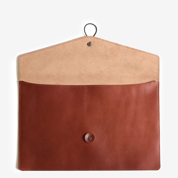 Hunt x Corban & Blair Leather Envelope - Tan For Cheap