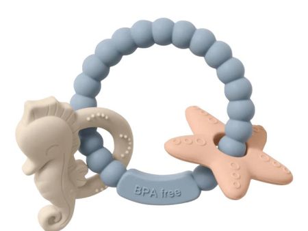 Three Hearts Seahorse Teething Ring - Multiple Colors! For Cheap