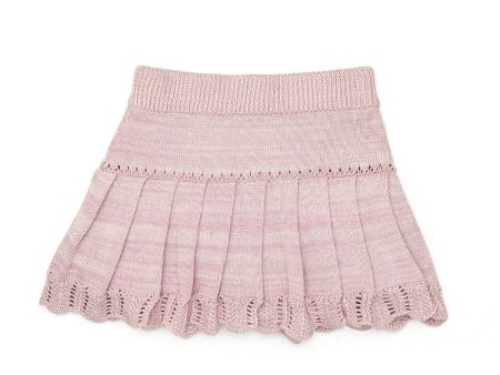 Tun Tun Knit Skirt with Built in Bloomer in Fondant Pink Marl Sale