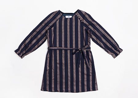 Navy Striped Jackie Dress Cheap