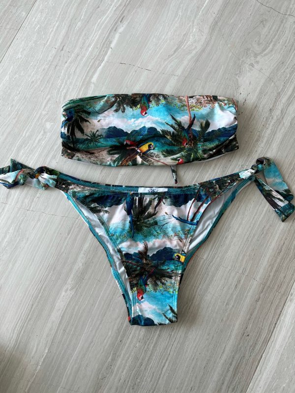 Women Parrot Bandeau Bikini Sale