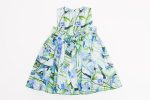 Blue and Green Valerie Dress For Cheap