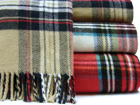 A Soft Idea Classic Tartan Throw Blanket - Multiple Colors! Sale