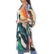 The Artists Label  Rainbow Planet  Silk Kimono Robe Fashion