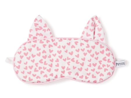 Petite Plume Kitty Sleep Mask in Sweethearts on Sale