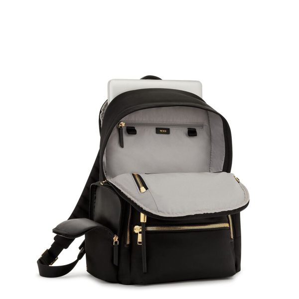 Tumi Voyageur Celina Backpack- Black Gold on Sale