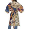 The Artists Label  Vintage Paisley  Silk Kimono Robe Online now