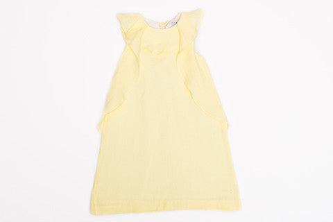 Victoria Yellow Linen Dress Cheap