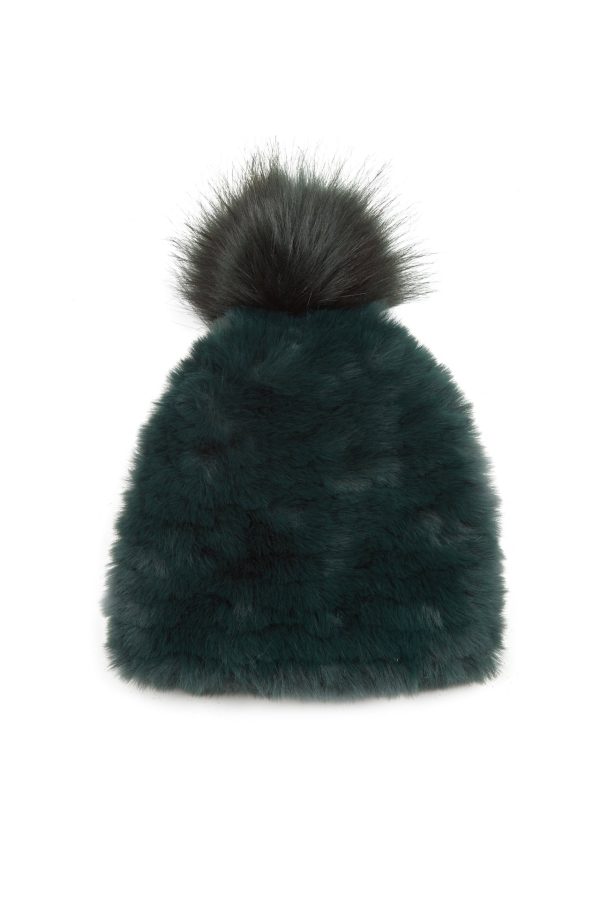 Jocelyn Faux Fur Pineapple Hat with Pom Pom - Multiple Colors! For Cheap