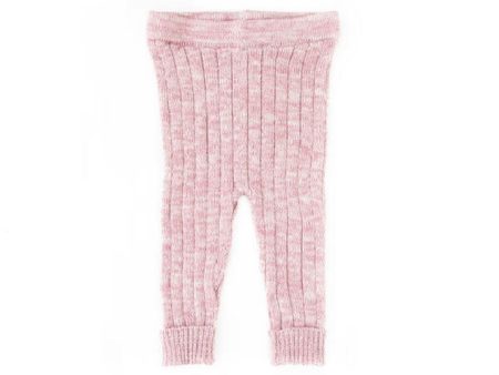 Tun Tun Knitted Leggings in Mauve Marl Online Sale