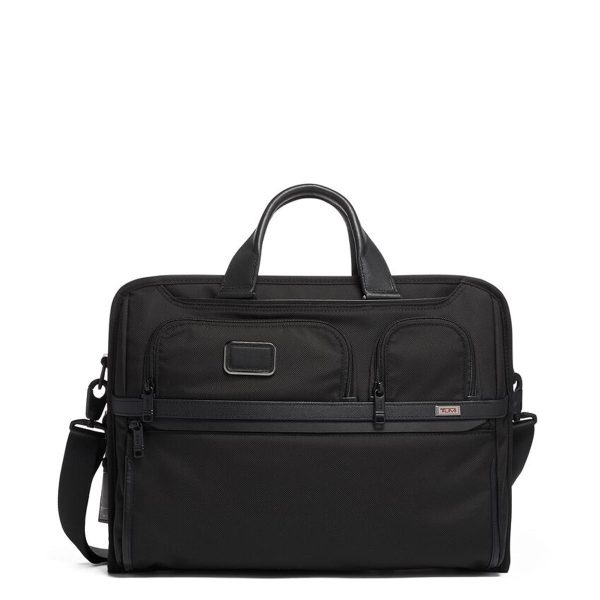 Tumi Alpha Compact Large Laptop Brief - Black Online now