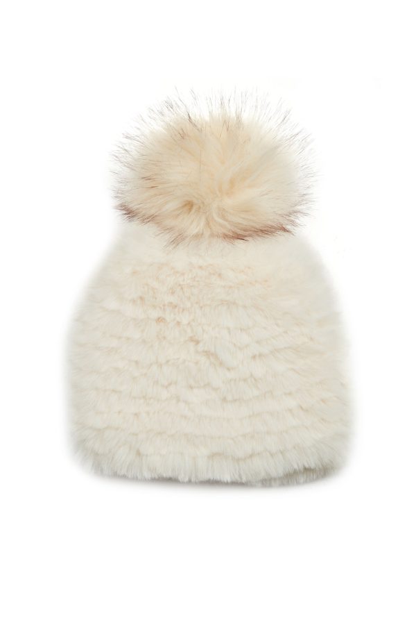 Jocelyn Faux Fur Pineapple Hat with Pom Pom - Multiple Colors! For Cheap