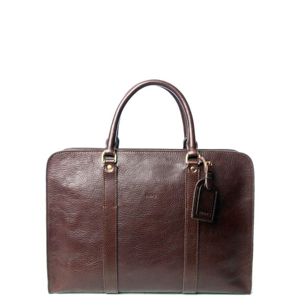 Hunt  Giacomo  Briefcase - Brown Hot on Sale