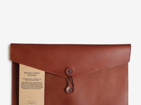 Hunt x Corban & Blair Leather Envelope - Tan For Cheap