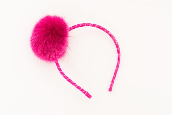 Fuchsia Puff Headband Online Hot Sale