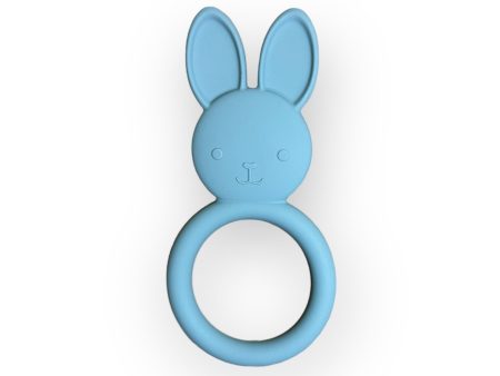 Three Hearts All Silicone Bunny Teething Ring - Multiple Colors! Supply