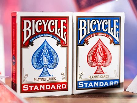 Set of 2 Bicycle Standard Playing Cards - Red & Blue Online Sale