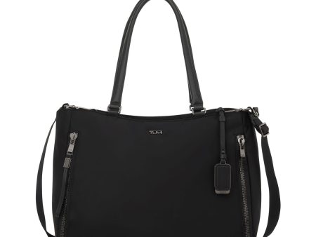 Tumi Voyageur Valetta Large Tote - Black Gun Metal Cheap