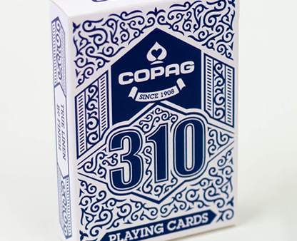 Copag 310 True Linen B9 Finish BLUE Deck For Cheap