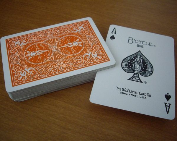 Bicycle Rider Back (ORANGE) Deck Hot on Sale