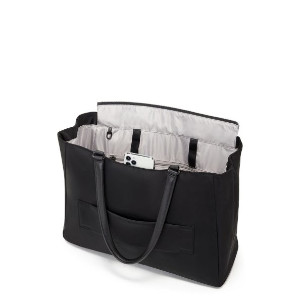 Tumi Voyageur Valetta Large Tote - Black Gun Metal Cheap