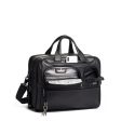 Tumi Alpha Leather Organiser Laptop Brief - Black on Sale