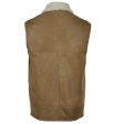 WW2 Pilot Shearling  Leather Vests Cheap