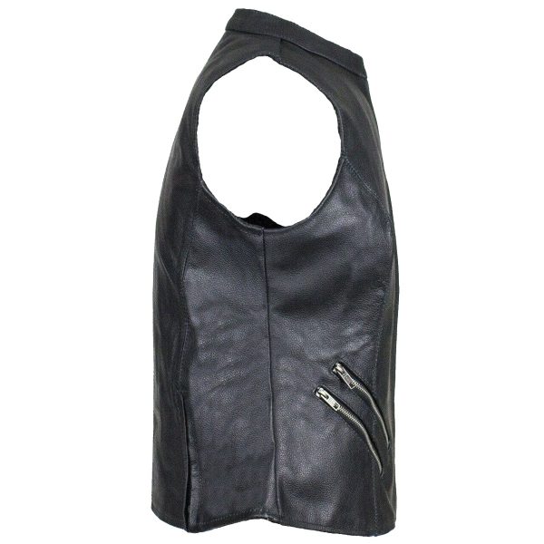 Womens Genuine Cowhide Leathers Motorcycle Vest For Sale