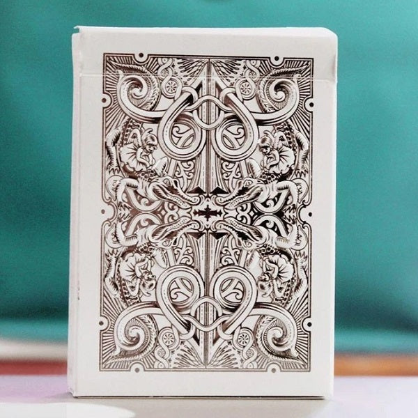 Silver Gatorbacks Playing Cards - White Tuck Online Sale