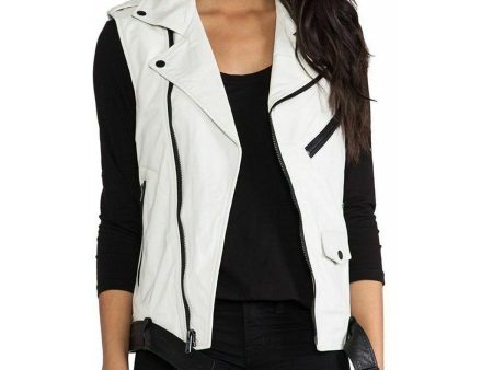 Women Motorcycle Fashion Leather Vest Cheap