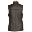 Women Shearling Brown Leather Long Vest Fashion