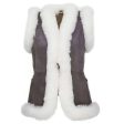 Women Toscana Shearling Leather Winters Long Vest For Sale