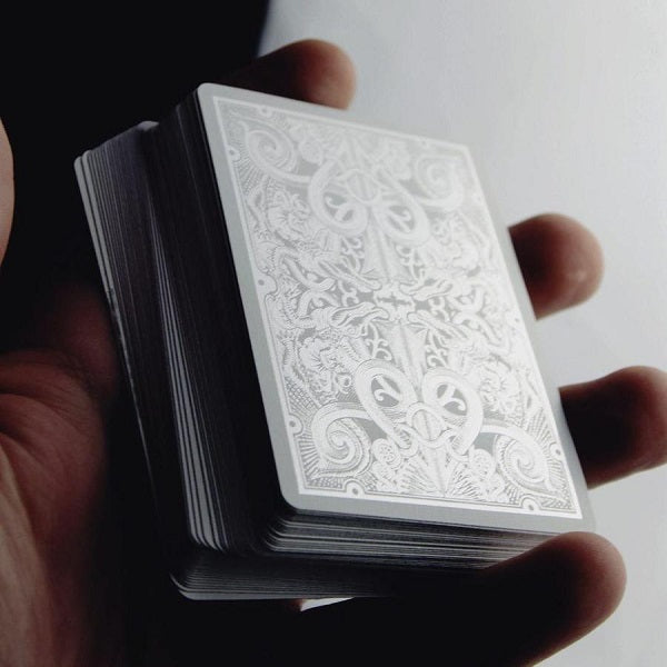 Silver Gatorbacks Playing Cards - White Tuck Online Sale