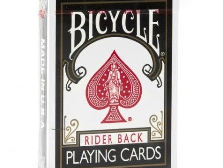 Bicycle Rider Back (BLACK) Deck Discount