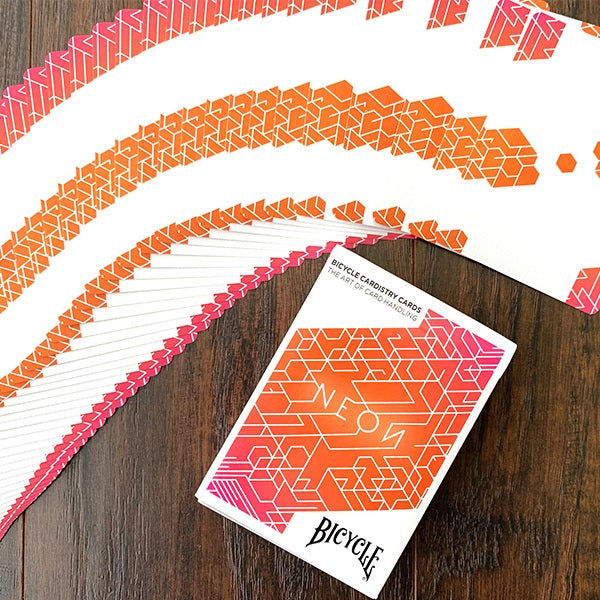 Bicycle Orange Bump Neon Cardistry Playing Cards For Sale